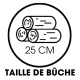 Taille de bûches 25 cm